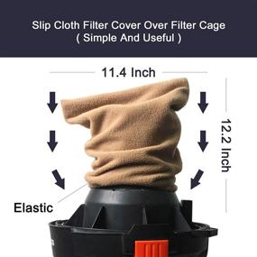 img 2 attached to 🔒 Reusable Brown Dust Stopper for DSIGO Shop Vac - Vacuum Filter Retainer Cover