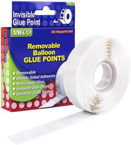 img 4 attached to 🎈 500 Pieces Clear Balloon Glue Dots Removable Double Sided Adhesive Stickers - Non-Tracing Adhesive Tape for Craft Decoration Supplies, 500 Pieces Per Roll