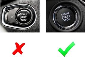 img 2 attached to Xotic Tech Engine Ignition Start Button Cover Trim Compatible With Lexus IS200T IS250 IS300 IS350 Is-F ES350 ES300H GS300 GS350 GS460 GS-F (Blue) 1