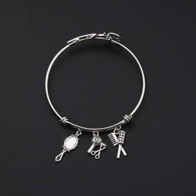 img 1 attached to 💇 KUIYAI Hairdresser Hair Stylist Charm Bracelet - Perfect Graduation Gift for Hairstylists