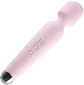 img 4 attached to 💦 New IPX 8 Waterproof Powerful Mini Personal Wand Massager with 10 Vibrations and 5 Multi-Speeds - getbear Flexible Handheld Massager in Black