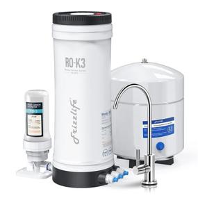 img 4 attached to 🚰 Frizzlife RO-K3 RO Reverse Osmosis Water Filtration System - 100 GPD Heavy Duty High Flow RO Under Sink Water Filter, 1:1 Ratio, Compact Size, Easy Installation, TDS Reduction, USA Tech Support