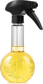 img 4 attached to 🥗 12 Oz Olive Oil Spray Bottle for Cooking, Air Fryer, BBQ, Salad, Kitchen Baking - Food-safe PETG Material, Oil Mister Dispenser for Roasting