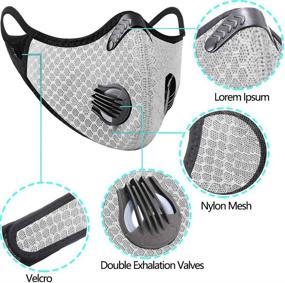 img 2 attached to 🌬️ Reusable Replacement Pollution Filters: Breathable Occupational Health & Safety Products in Personal Protective Equipment