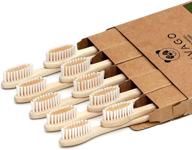 🌱 vivago biodegradable bamboo toothbrushes 10 pack - eco-friendly, bpa free, soft bristles, compostable natural wooden toothbrushes logo