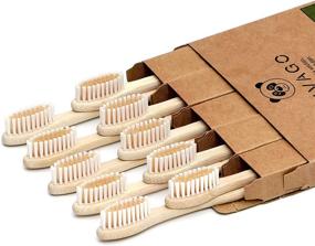 img 4 attached to 🌱 VIVAGO Biodegradable Bamboo Toothbrushes 10 Pack - Eco-Friendly, BPA Free, Soft Bristles, Compostable Natural Wooden Toothbrushes