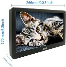 img 1 attached to 🖥️ WIMAXIT 10.1-дюймовый Full HD монитор - Идеально подходит для ПК, камеры, охранной системы CCTV и игровых консолей.