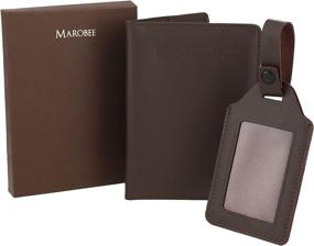 img 4 attached to MAROBEE Passport Vaccine Genuine Leather