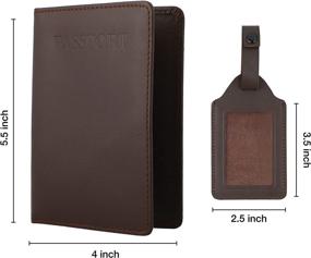 img 3 attached to MAROBEE Passport Vaccine Genuine Leather