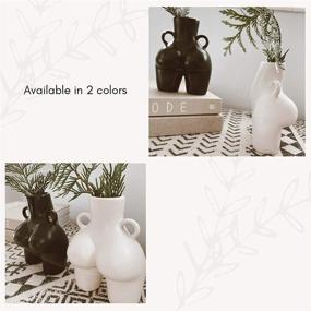 img 1 attached to White Ceramic Body Vase - Modern Decor - Ceramic Home Vase - White Decor Vase