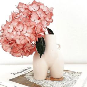 img 3 attached to White Ceramic Body Vase - Modern Decor - Ceramic Home Vase - White Decor Vase