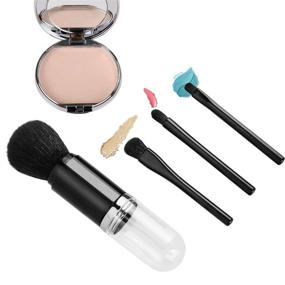 img 1 attached to Travel Portable Makeup Brush Multi Foundational