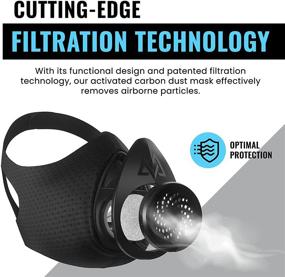 img 3 attached to 🔒 Enhanced Filtration Training Mask for Woodworking: Activated Technology for Optimal Safety