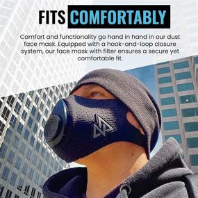 img 1 attached to 🔒 Enhanced Filtration Training Mask for Woodworking: Activated Technology for Optimal Safety