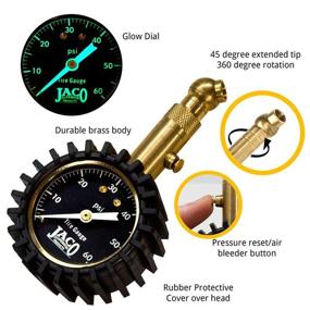 img 3 attached to 🚗 JACO Elite 60 PSI Tire Pressure Gauge