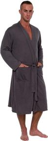 img 3 attached to 👘 Ross Michaels Men's Lightweight Robe for Comfort and Style