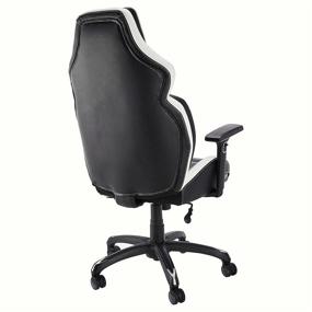 img 1 attached to 🎮 White Gaming Chair with Bluetooth Speakers, Built-in Mic & Push-Button Height Control - Amazon Basics Ergonomic