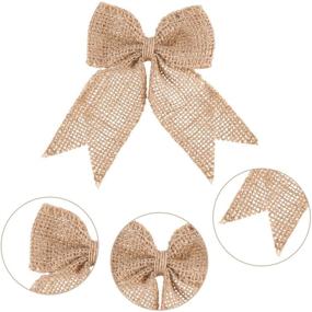img 2 attached to 🎄 30-Piece Handmade Burlap Bows: Perfect Festive Ornaments for Christmas Tree Decoration, Holiday Parties, and Special Events