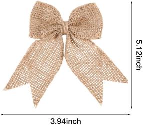 img 3 attached to 🎄 30-Piece Handmade Burlap Bows: Perfect Festive Ornaments for Christmas Tree Decoration, Holiday Parties, and Special Events