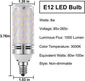 img 3 attached to 💡 Non-Dimmable Industrial Electrical LEKE Equivalent Candelabra with 1000 Lumens