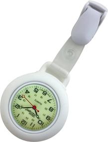 img 1 attached to Glow Dial Nurse Watch Clip Women's Watches in Wrist Watches