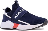 👟 nautica fashion sneakers: lightweight joggers coaster navy 9 men's shoes - ideal for fashionable, comfortable walking logo