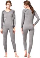 🔥 feelvery women's heatpro thermal underwear set | ultra soft fleece lined winter base layers long johns for women logo