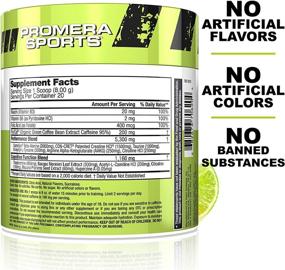 img 2 attached to 🍋 Promera Sports PRE Advanced Pre-Workout Formula: Enhance Performance with No Sugar or Jitters - Lemon Lime Flavor, 5.65oz, 20 Servings