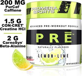 img 3 attached to 🍋 Promera Sports PRE Advanced Pre-Workout Formula: Enhance Performance with No Sugar or Jitters - Lemon Lime Flavor, 5.65oz, 20 Servings