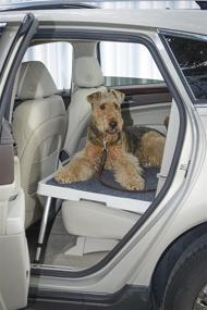 img 2 attached to 🐾 PetDek - Enhanced Rear Seat Shelf for Pets with Non-slip Carpet