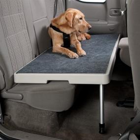 img 1 attached to 🐾 PetDek - Enhanced Rear Seat Shelf for Pets with Non-slip Carpet