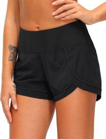 img 3 attached to 🏃 Women's Quick-Dry Running Shorts with Zipper Pocket: 3 Inch Athletic Gym Shorts for Effective Workouts