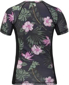 img 3 attached to Stylish Hurley Women's Floral 🌸 Sun Shirt Rashguard with UPF +50 Protection