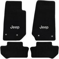 premium all weather lloyd's carpet floor mats for jeep wrangler - custom fit for 2014-2018 2 door model only logo