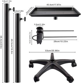 img 2 attached to Kalolary Premium Aluminum Adjustable Storage Accessory