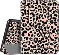 🐆 protective shockproof leopard print cheetah ipad case with pencil holder for 10.2, 9th 8th 7th gen - auto sleep/wake logo