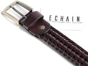 img 1 attached to ECHAIN Braided Woven Genuine Leather Men's Accessories