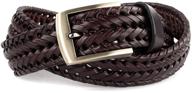 echain braided woven genuine leather men's accessories logo