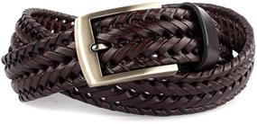 img 4 attached to ECHAIN Braided Woven Genuine Leather Men's Accessories