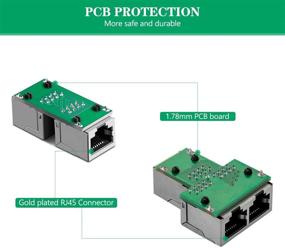 img 3 attached to 🔌 Ethernet Splitter Extender Connector for Enhanced Connectivity