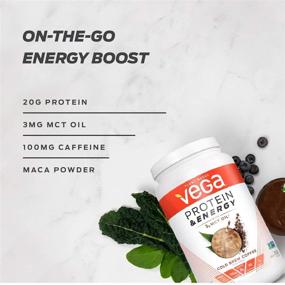 img 2 attached to 🌿 Vega Protein & Energy Matcha Latte: Plant Based Protein Powder (15 Servings, 18.3 Oz) - Keto-Friendly, Gluten Free, MCT Oil, Non GMO