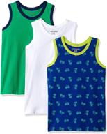 amazon essentials boys 5 pack tank boys' clothing for tops, tees & shirts logo