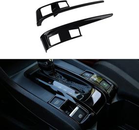 img 4 attached to Enhance Your 10th Gen Civic: Thenice Gear Boots Trims CVT Automatic Transmission Shift Panel Stickers for Honda Civic Sedan Hatchback Coupe 2016-2021 (Black)