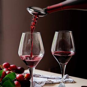 img 2 attached to 🍷 OxyTwister Wine Aerator Pourer: Enhance Wine Taste and Aroma with Leak-Proof Spout and Decanter - The Ultimate Portable Wine Accessory!