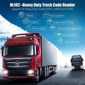 img 1 attached to 🚛 Heavy Duty Truck Scanner NL102 OBD/EOBD+HDOBD Diagnostic Scanner Scan Tools Engine ABS Transmission Check Trucks & Cars 2 in 1 Codes Reader [Optimized Upgrade Version]