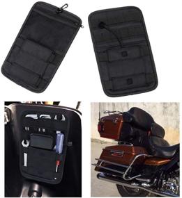 img 3 attached to 🛵 AUFER Universal Motorcycle Saddlebags: Efficient Hard Storage Bags for VRSC, Softail, Touring, Sportster, Dyna, Indian, Yamaha, Kawasaki - Black