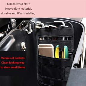 img 2 attached to 🛵 AUFER Universal Motorcycle Saddlebags: Efficient Hard Storage Bags for VRSC, Softail, Touring, Sportster, Dyna, Indian, Yamaha, Kawasaki - Black