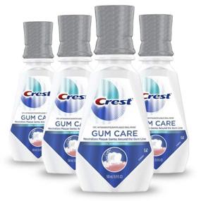 img 4 attached to Crest Gum Care Mouthwash, Cool Wintergreen, 16.9 fl oz. (Pack of 4): Promote Healthy Gums & Fresh Breath with Crest Gum Care Mouthwash