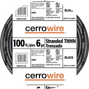 img 1 attached to 💡 Cerrowire 112 4201C-100: 6-Gauge Stranded Wire - 100 Feet