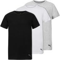 👕 puma мальчики классическая футболка с круглым вырезом 3 штуки логотип